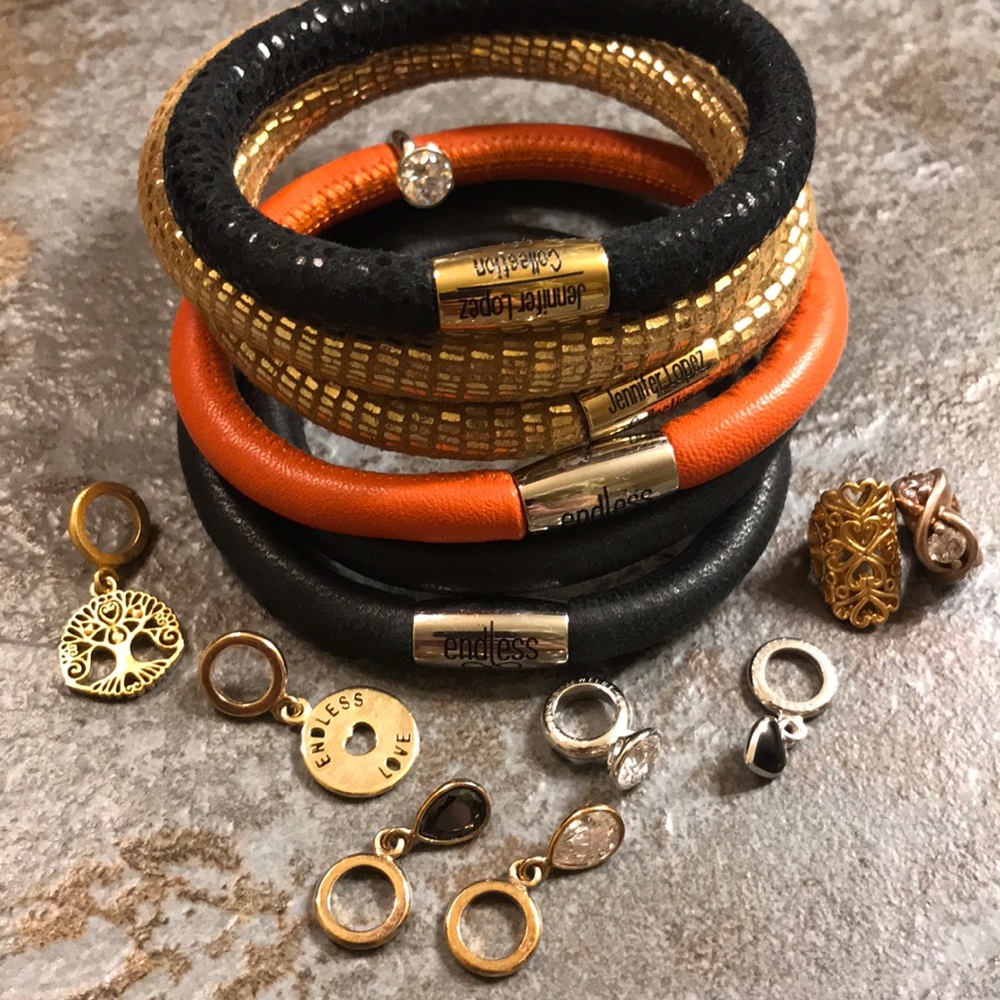 Jennifer Lopez Endless collection of 4 bracelets